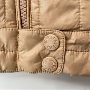 Motorcycle Puffer Jacket Nude 